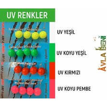 Safir Düz Uv ve Glow Jig Head Kırmızı Uv-5 G.-6 No.