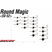 Decoy Sv-52 Round Magic Jh Jig Head 0.9 G. - 4 No.