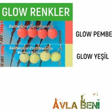 Safir Düz Uv ve Glow Jig Head Yeşil Glow-3.5 G.-8 No.