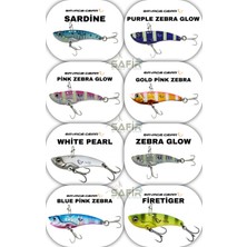 Savage Gear 3D Vıb Blade 3,5 cm 4gr Suni Yem Purple Zebra Glow