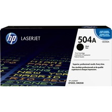 HP 504A 5000 Sayfa Kapasiteli Siyah Toner CE250A