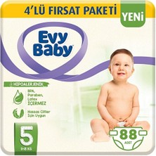 Molfix Evy Baby Bebek Bezi 5 Beden Junior 11-18 kg 88'li