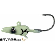 Savage Gear Sandeel Jig Head 16G 3/0 - 3pcs Glow Suni Yem