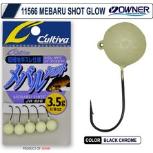 Owner Cultiva 11566 JH-82G Mebaru Shot Glow Lrf Jighead 3.5 G. - 8 No.