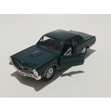 Welly Pontiac Gto 1/36 Ölçek Çek Bırak Metal Model Oyuncak Araba Yeşil