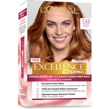 L'Oréal Paris Loreal Paris L'oreal Excellence Creme Saç Boyası - 7.43 Sultan Bakırı Kategori: Saç Boyası