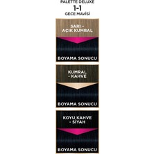 Palette  Palette Deluxe Saç Boyası Siyah Inci Gece Mavisi 1-1 80 ml Saç Boyası