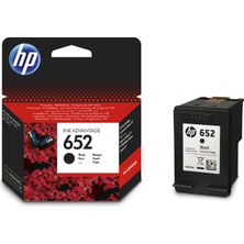 HP 652 Siyah Mürekkep Kartuşu F6V25AE