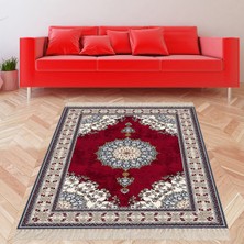 Bona Fortuna Osmanlı Motifler Desenli Dijital Baskı Yıkanabilir Kaymaz Taban Leke Tutmaz Etnik Salon Halısı