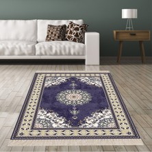 Bona Fortuna Osmanlı Motifler Desenli Dijital Baskı Yıkanabilir Kaymaz Taban Leke Tutmaz Etnik Salon Halısı