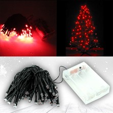 Süsle Bebek ve Parti Pilli ve Animasyonlu 50 Led x 5 mt - Kırmızı Led Işık