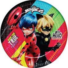 Kikajoy Karton Tabak 8 'li -Miraculous Super Heroez