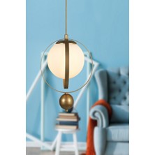 Begüsa Jüpiter Tekli Avize Eskitme Beyaz Cam