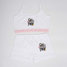 Power Kız Çocuk Yarım Atlet Boxer Takım