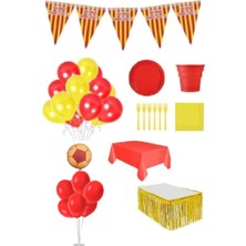 Dipak Galatasaray Temalı Balon Standlı Doğum Günü Seti
