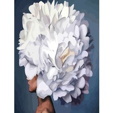 Womb Hobby Çiçeklenmek Bonus 2 Sayılarla Boyama Seti 40 x 50 cm Tuval Şasesine Gerili