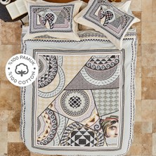 Karaca Home Zeugma Kahve %100 Pamuk Çift Kişilik Nevresim Takımı