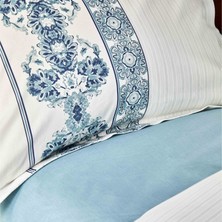 Karaca Home Vivane Mavi %100 Pamuk Çift Kişilik Nevresim Takımı