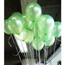 Balonevi Balon Metalik Yeşil (10 Adet)