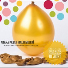 Balonevi Balon Metalik Gold (10 Adet)