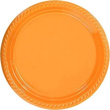 Balonevi Myebi Plastik Tabak Turuncu 25'li