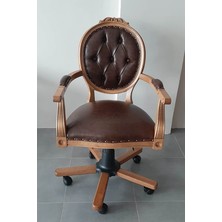 byoguzfurniture Ahşap Makam Çalışma Koltuğu