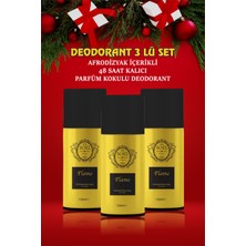 Soel Parfüm Deodorant Sprey 3 Adet Afrodizyk Içerikli Flame 3X150 ml