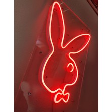 Dekoraven Playboy  Neon Şekiller Işaret Neon  LED Dekoratif Duvar Aydınlatması Neon Duvar Yazısı