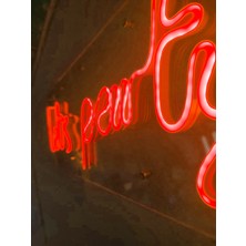 Dekoraven Lets Party Neon Şekiller Işaret Neon  LED Dekoratif Duvar Aydınlatması Neon Duvar Yazısı