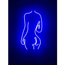 Dekoraven Woman Neon Şekiller Işaret Neon  LED Dekoratif Duvar Aydınlatması Neon Duvar Yazısı