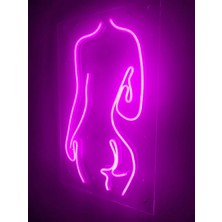 Dekoraven Woman Neon Şekiller Işaret Neon  LED Dekoratif Duvar Aydınlatması Neon Duvar Yazısı
