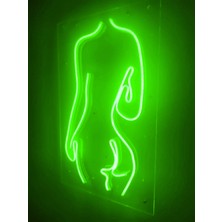 Dekoraven Woman Neon Şekiller Işaret Neon  LED Dekoratif Duvar Aydınlatması Neon Duvar Yazısı