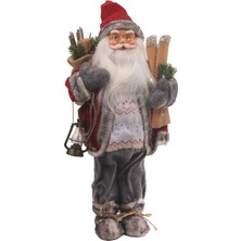 Funworld Yılbaşı Yeni Yıl Dekor Süs Noel Baba Biblo 45 cm