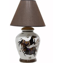 OTANTİK ÇİNİ  Minyatür Atlıları Dizayn Abajur