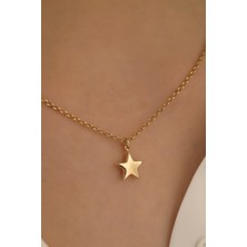 Milet Kuyumculuk 14 Ayar Altın Yıldız Doç Zincir Kolye