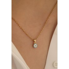 Milet Kuyumculuk 14 Ayar Altın Mineli Göz Doç Zincir Kolye