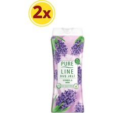 Pure Line Doğal Özler ile Sümbül ve Misk Duş Jeli 400 ml X2