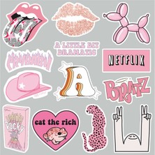 Zobar Markt Good Vibes Temalı Laptop Notebook Tablet Sticker Set 2