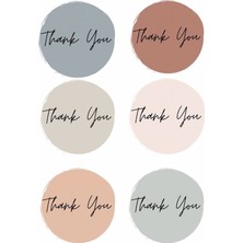 Zobar Markt Zobarmarkt Teşekkürler Temalı Paketleme Sticker Seti, 5 cm