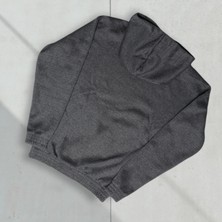DeepArt Fashion Oversize Kapüşonlu Sweatshirt Gri