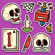 Zobar Markt Laptop - Ajanda - Tablet - Valiz - Kuru Kafa Sticker