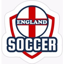 Zobar Markt England Futbol Sticker Çıkartma Oto Araba Camı Duvar Oda Laptop 15 cm