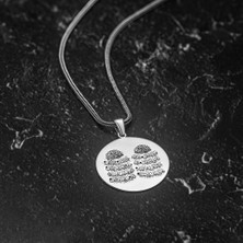 Tesbih Sepetim Ayetel Kürsi Nas ve Felak Sureleri Işlemeli 925 Ayar Gümüş Kolye