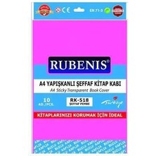 Rubenis RK-518 Buzlu Şeffaf Kitap Kabı Pembe