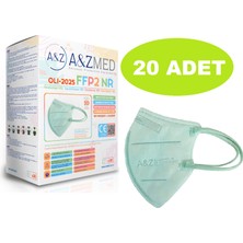 A&Z Med 20 Adet Yeşil Çocuk N95 Ffp2 Steril Tekli Paket