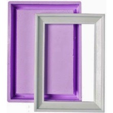 Morlalem Dikdörgen Çerçeve Silikon Kalıp K-163