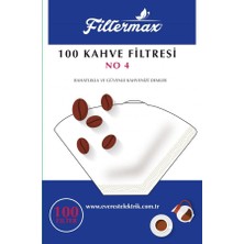 Filtermax 4 Numara Kahve Filtre Kagıdı 100 Adet