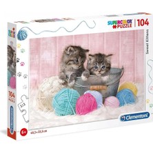 Clementoni 104 Parça Puzzle - Sweet Kittens 27115