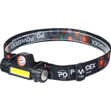 Powerdex PD-6672 Şarjlı Mıknatıslı Su Geçirmez Kafa Lambası