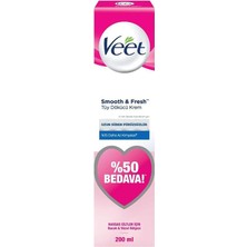 Veet Smooth & Fresh Hassas Ciltler Için Tüy Dökücü Krem 200 Ml